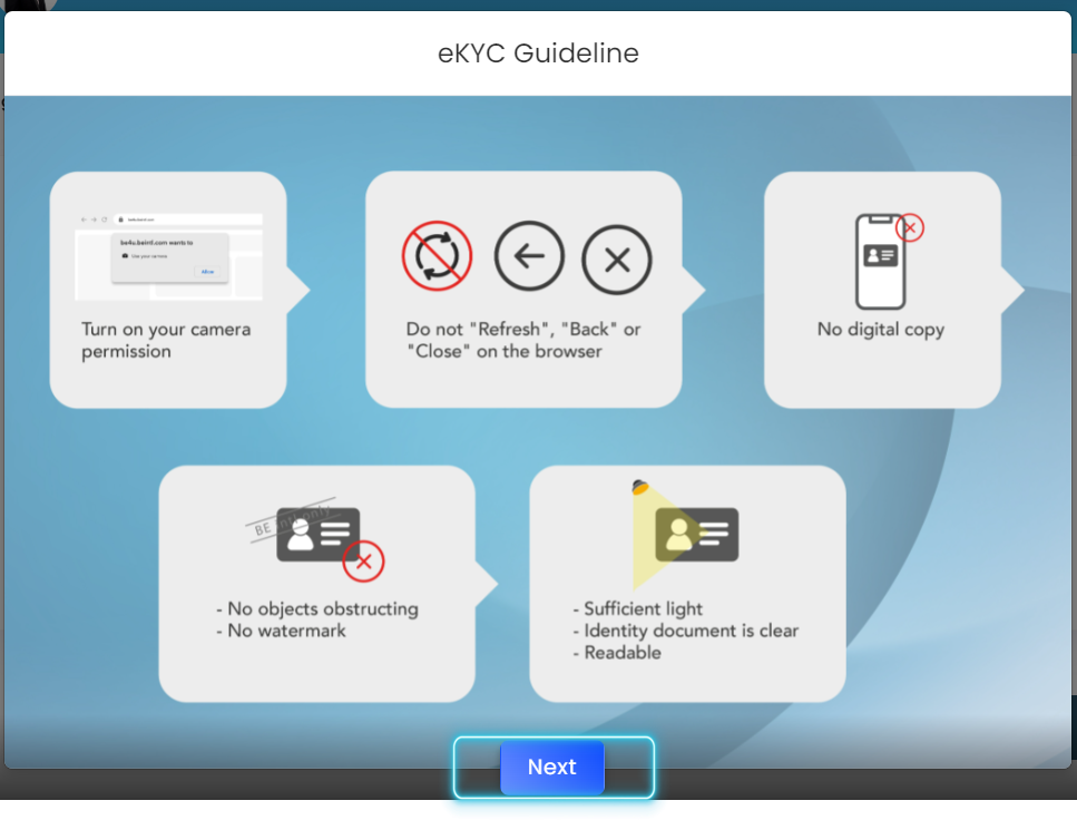 eKYC AUlora BE Registration